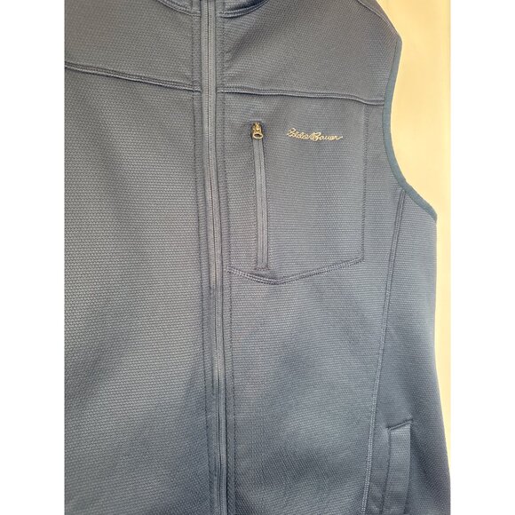 Eddie Bauer Men's TL Blue Full-Zip Vest With Pockets Gorpcore Outdoors - Picture 2 of 5